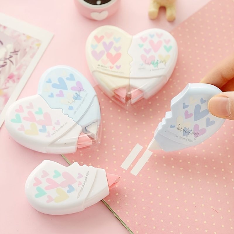 (2pcs/set) 393.7inchKawaii Stationery Correction Tape Correction Material Pen New Kawaii Material Student School Office Stationery Supplies