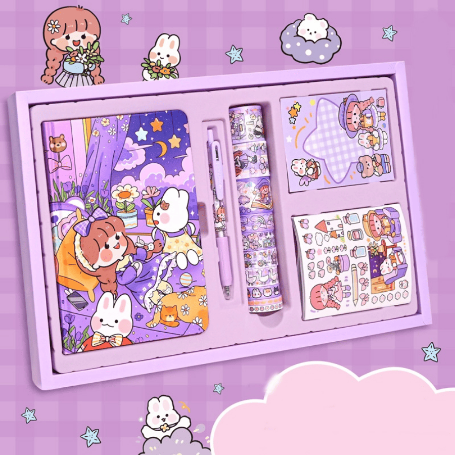 Deluxe Kawaii Stationery Gift Set - Perfect for Friends, Students & Crafting Enthusiasts!